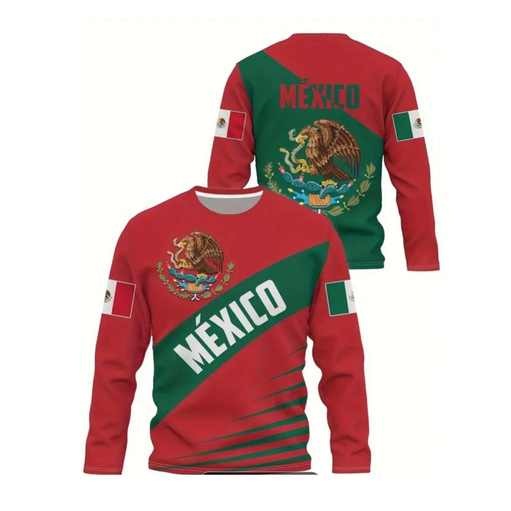 Men's Aztec Crew Neck Sweatshirt - Comfort Stretch, Durable Knit, Long Sleeve Ca